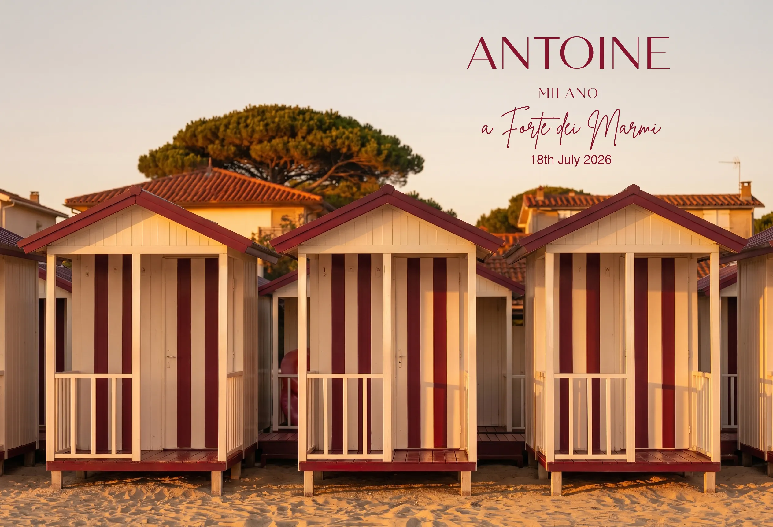 ANTOINE Milano a Forte dei Marmi, 18 luglio 2026